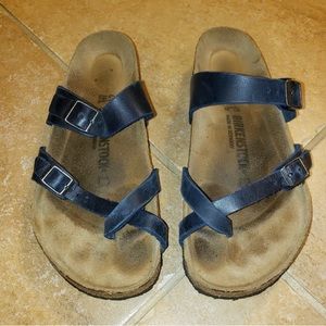 Navy blue Birkenstock sandals 41 10/10.5